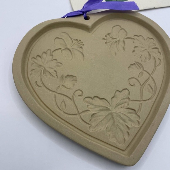 Brown Bag Cookie Art Mold Art Nouveau Heart Hill Design Baking Shortbread Crafts - Picture 3 of 9